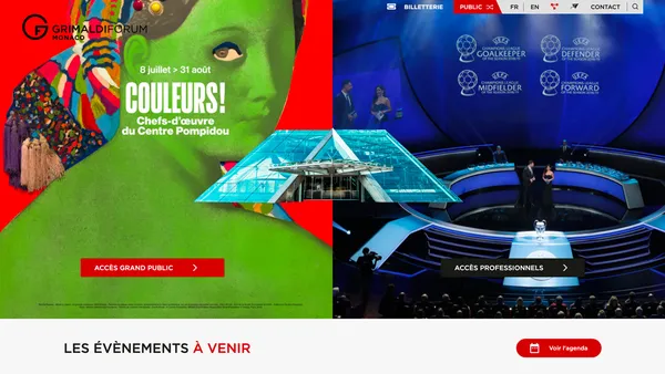 Grimaldi Forum : gérer son patrimoine web et différents canaux depuis un outil performant