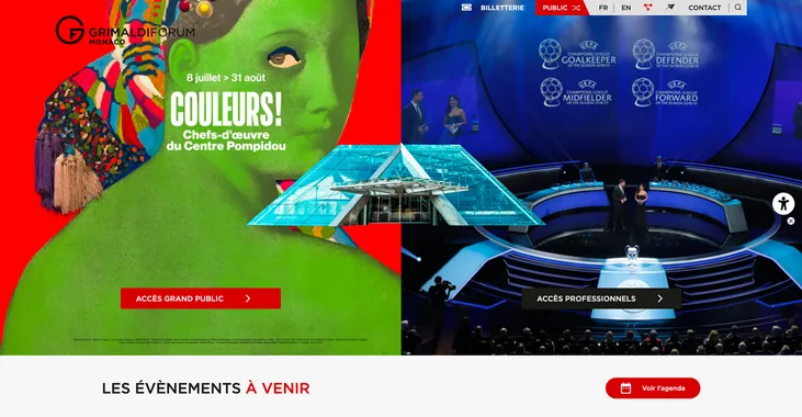 Grimaldi Forum : gérer son patrimoine web et différents canaux depuis un outil performant