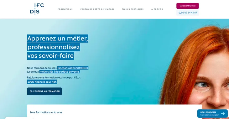 IFCDis : refonte d'un site internet au service de la formation professionnelle