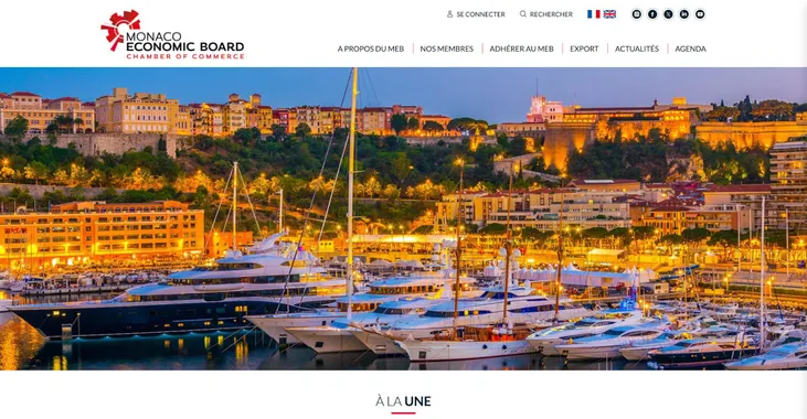Monaco Economic Board : un site internet business et son espace membres
