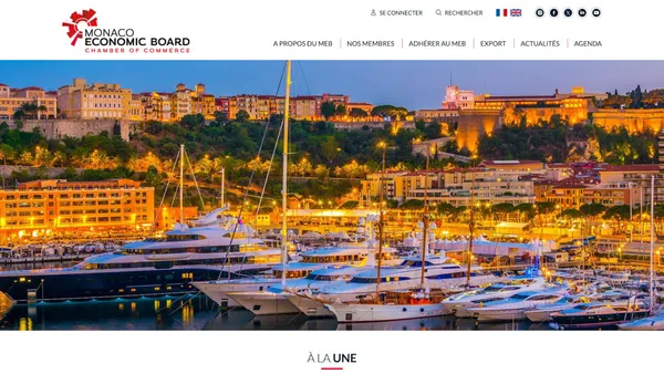 Monaco Economic Board : un site internet business et son espace membres