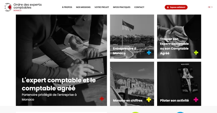 Ordre des Experts-Comptables de Monaco : site institutionnel et espace membres